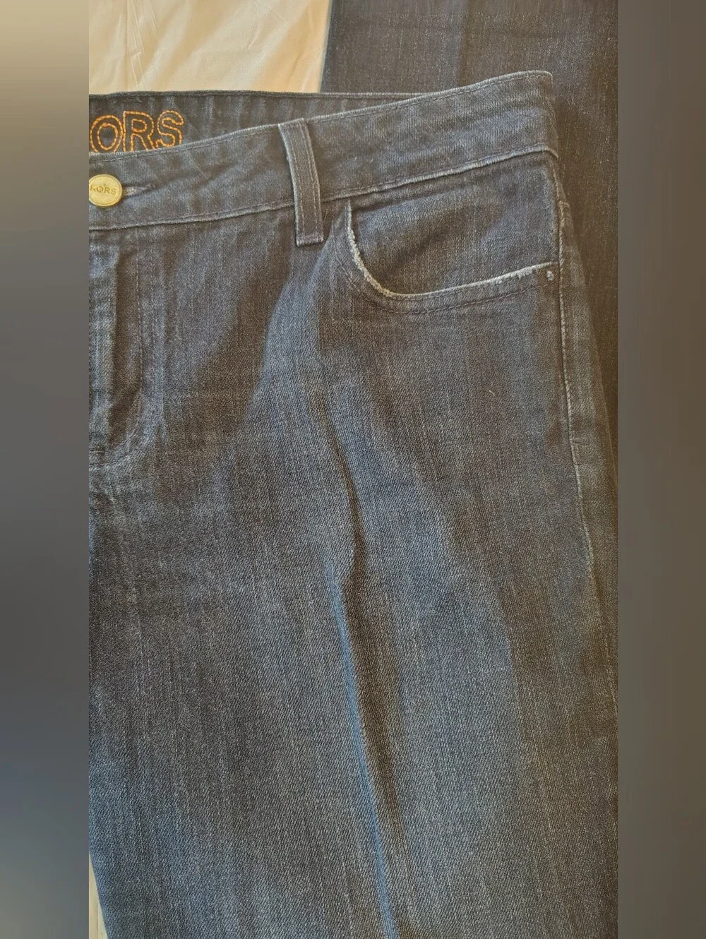 KORS By Michael Kors Straight Leg Deep Indigo Jeans Size 14